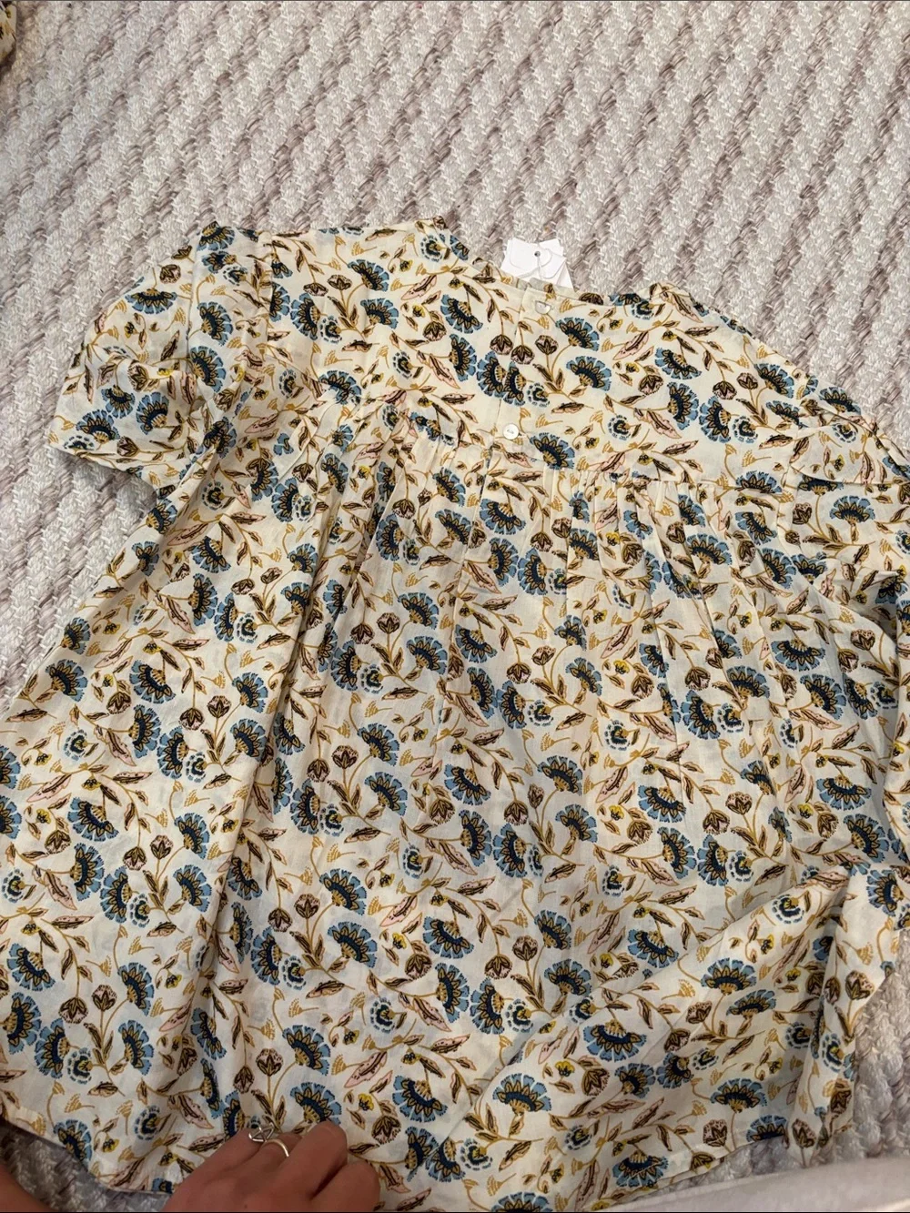 Bonpoint Floral Tiered top &skirt  in Cream, Blue & yellow size 12!